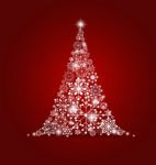 Christmas Background With Christmas Tree Stock Photo