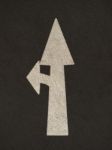 Grunge Arrow Signs Road Stock Photo