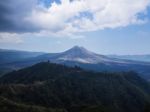 Bali Volcano, Agung Mountain From Kintamani In Bali Stock Photo