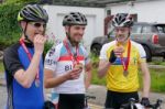 Cyclists Participating In The Velethon Cycling Event In Cardiff Stock Photo