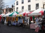 Faversham, Kent/uk - March 29 : View Of Street Market In Faversh Stock Photo