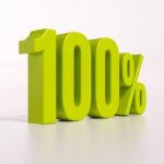 Percentage Sign, 100 Percent Stock Photo