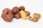 Potatoes Isolated On A White Background Stock Photo