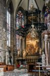 Detail View Of St Stephans Cathedral In Vienna Stock Photo