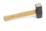 Hammer On White Stock Photo