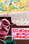 Bingo Game Details Stock Photo