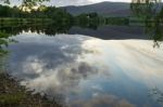 Reflections In Loch Alvie Stock Photo