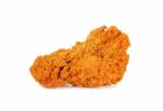 Fried Chicken Isolated On The White Background Stock Photo