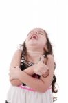 Cute Laughing Girl Stock Photo