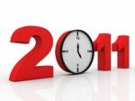 Time And 2011 Stock Photo