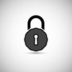 Lock Icon.  Illustration Stock Photo