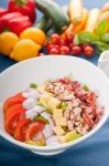 Fresh Caesar Salad Stock Photo