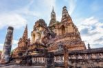 Ancient Chapel In Sukhothai Historical Park Stock Photo