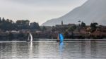 Sailing On Lake Como Stock Photo