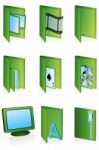 Different Folder Icon Stock Photo