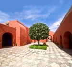 Santa Catalina Monastery, Arequipa, It's The Most Important Reli Stock Photo