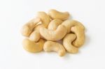 Raw Cashew Nuts Closed Up Stock Photo