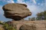 Scenic View Of Brimham Rocks In Yorkshire Dales National Park Stock Photo