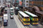 Urban Scene In Hongkong China Stock Photo