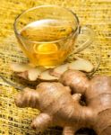 Ginger Tea Indicates Restaurant Restaurants And Refreshment Stock Photo