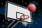 A Panel Of Basketball Stock Photo