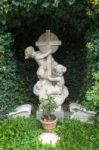 Gravestone At The Parish Church Of St. Georgen Stock Photo