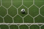 Net Of Soccer Goal Stock Photo