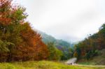 A Rural Road In Virginia Stock Photo