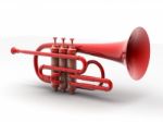 Red Cornet Stock Photo