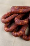 Portuguese Chorizo Stock Photo