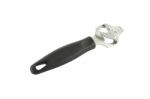 Can Opener Black Handle On White Background Stock Photo