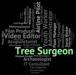 Tree Surgeon Means Job Jobs And Hiring Stock Photo