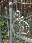 Crosses On Graves Cemetery And Fences  Stock Photo