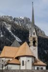 Church Of San Vigilio In Moena Stock Photo