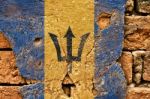 Grunge Flag Of Barbados Stock Photo