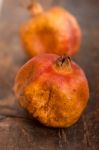 Dry And Old Pomegranates Stock Photo