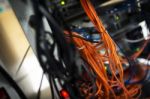 Storage Servers In Data Room Domestic Room Stock Photo