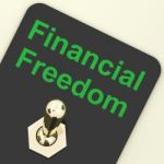 Financial Freedom Switch Stock Photo