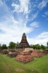 Wat Jedi Jed Teaw Temple In Sukhothai Province, Thailand Stock Photo