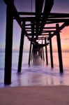 Old Wooden Bridge Stock Photo