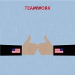 Usa Teamwork Stock Photo