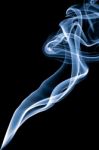 Incense Stick Smoke Trail Stock Photo