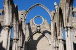 Carmo Church Ruins In Lisbon, Portugal Stock Photo