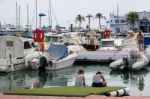 Puerto Banus, Andalucia/spain - July 6 : View Of The Harbour In Stock Photo