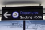 Signage For Smoking Area Stock Photo