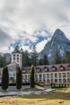 Caraiman Monastery In Busteni Mountains In Romania Stock Photo