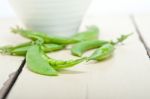 Hearthy Fresh Green Peas Stock Photo