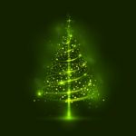 Shining Christmas Tree, The Magic Christmas Tree, Stock Photo