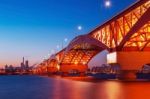 Seongsan Bridge In Korea Stock Photo