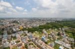 The Helicopter Shot From Dhaka, Bangladesh Stock Photo